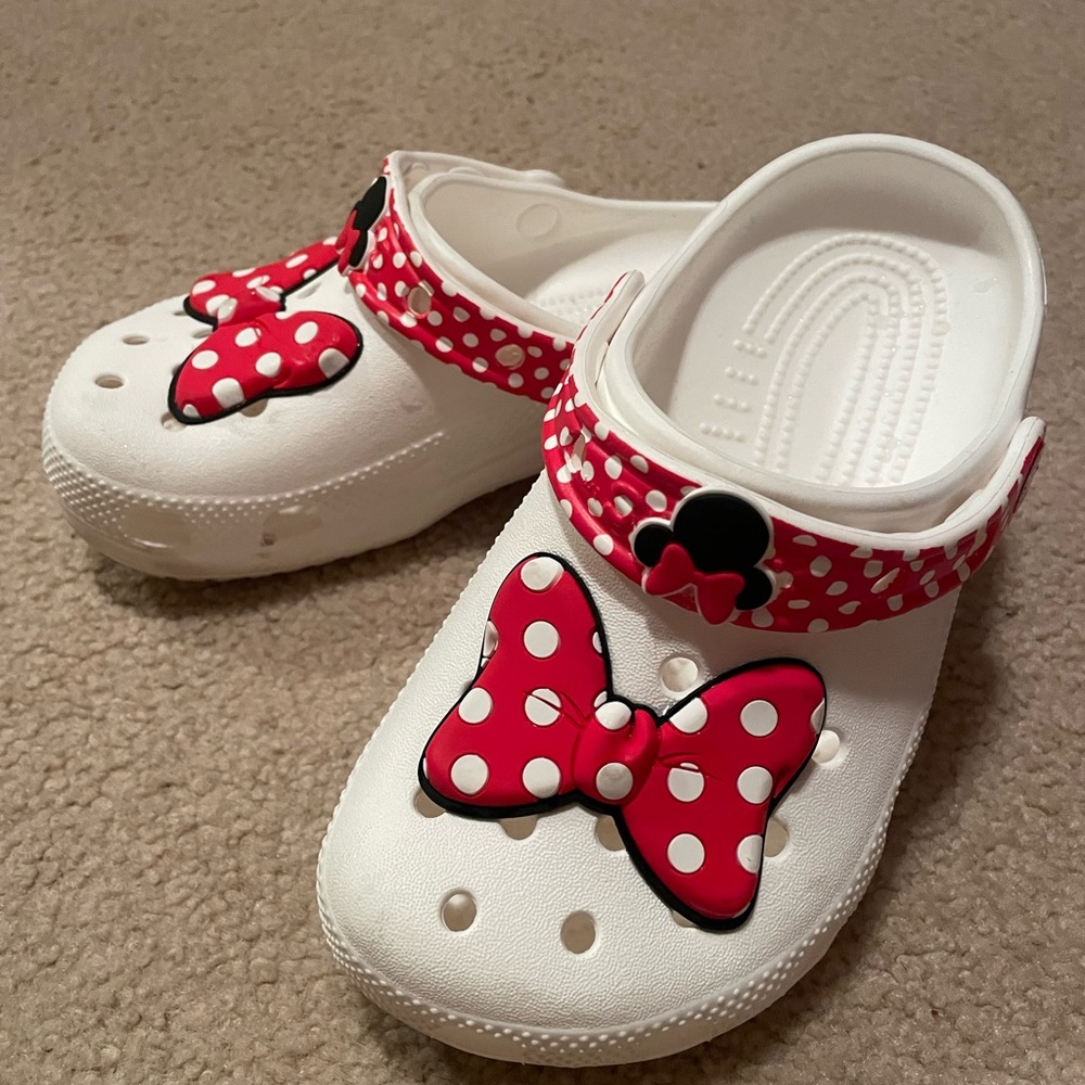 Disney Minnie Kids' White Crocs (size1)